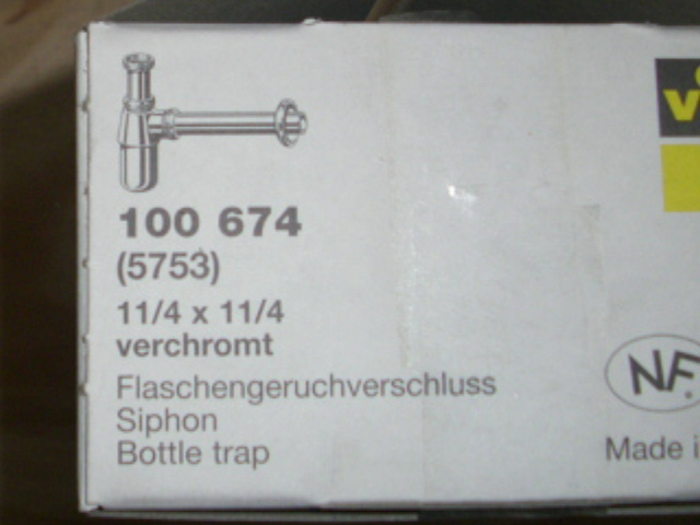 BEKERSIFON 5/4+MUURBUIS CHROOM (viega)